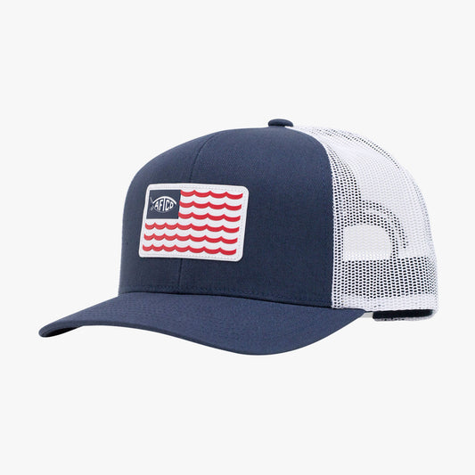 AFTCO Canton American Fishing Trucker Hat Navy
