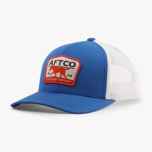 AFTCO Fetch Fishing Trucker Hat Blue