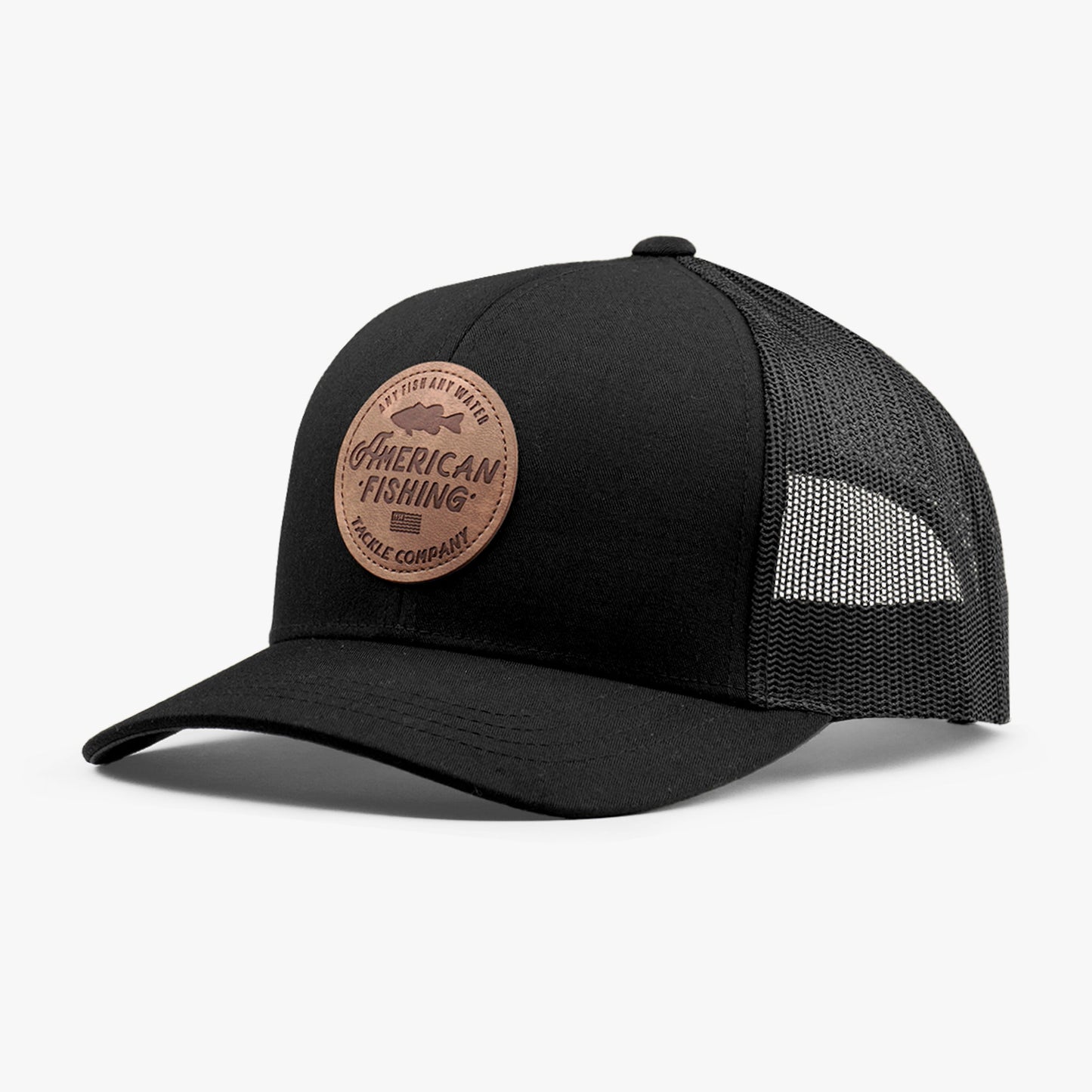AFTCO Lemonade Leather Trucker Hat Olive