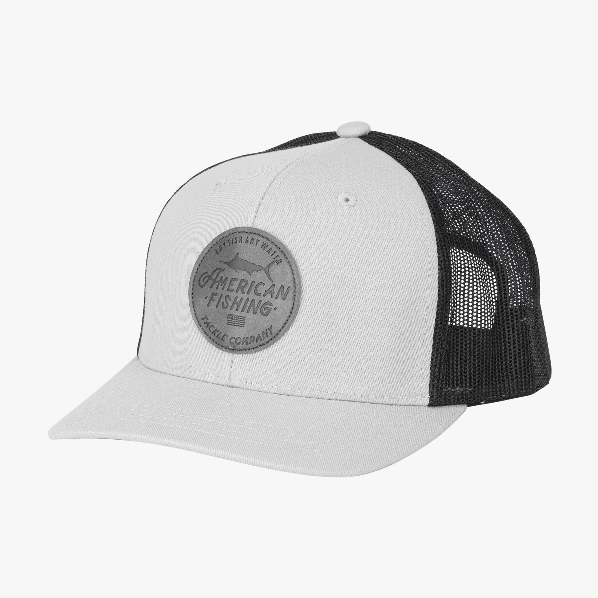 AFTCO Lemonade Leather Trucker Hat Olive