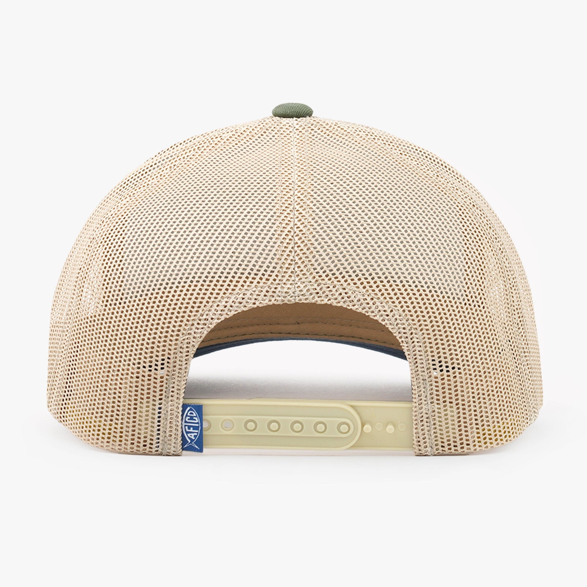 AFTCO Lemonade Leather Trucker Hat Olive