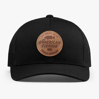 AFTCO Lemonade Leather Trucker Hat Olive