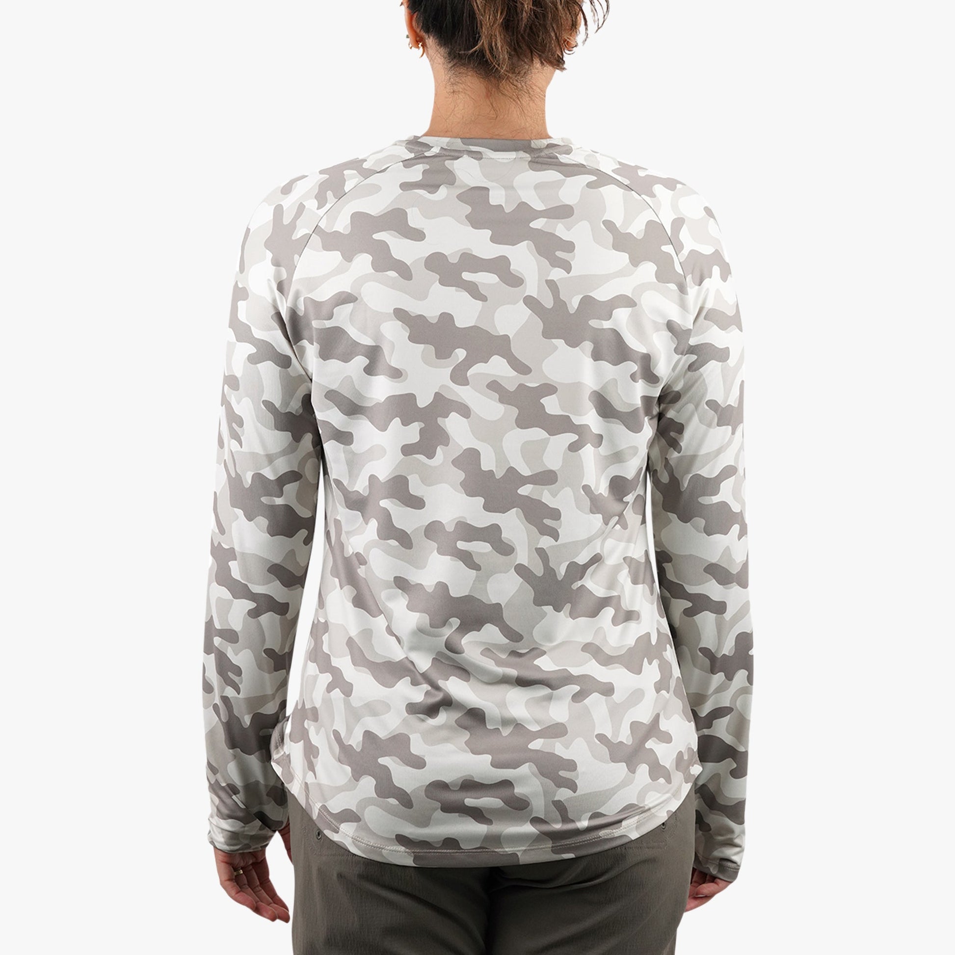 AFTCO Women's Tactical Camo LS Performance Shirt Bone OG Camo