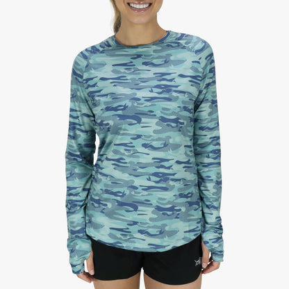 AFTCO Women's Tactical Camo LS Performance Shirt Bone OG Camo