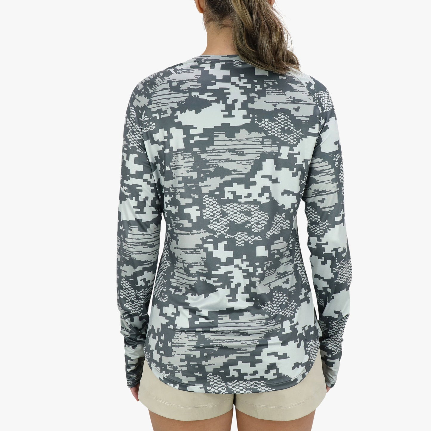 AFTCO Women's Tactical Camo LS Performance Shirt Bone OG Camo