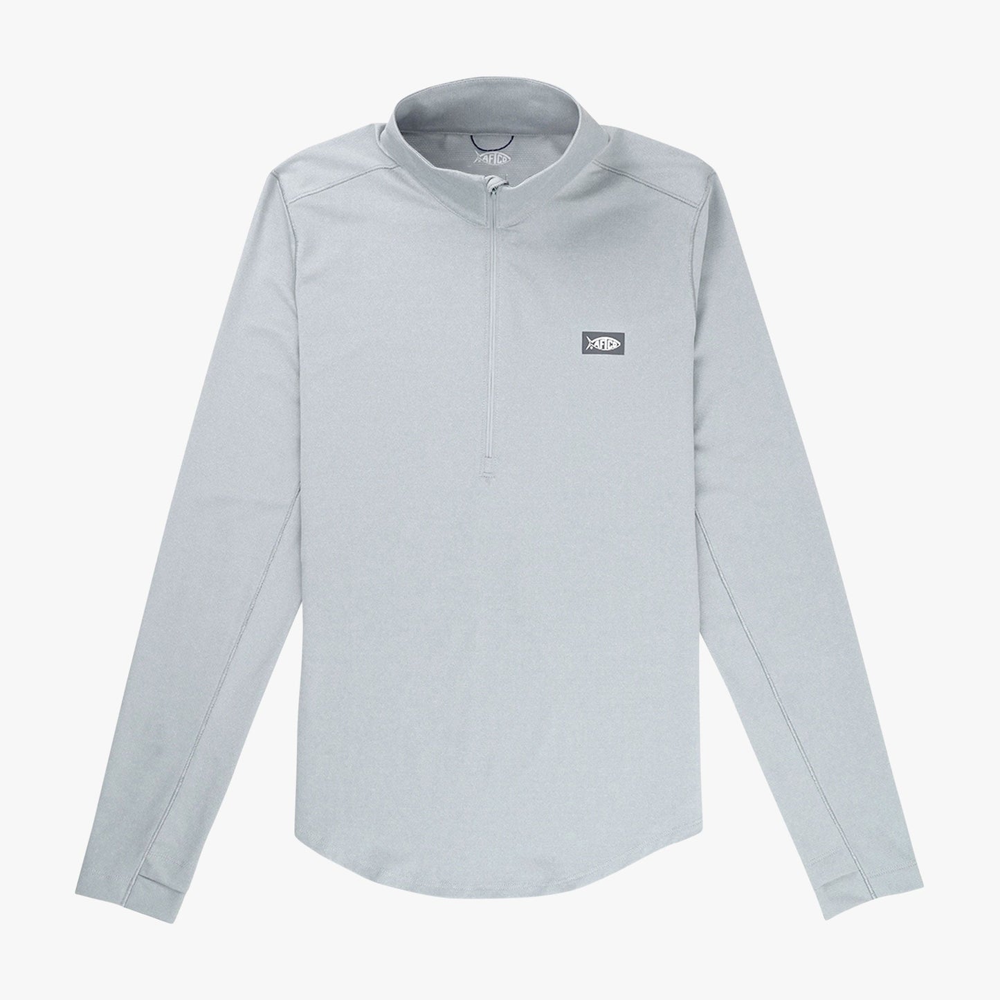 AFTCO Women's Mojeaux 1/4 Zip Performance Shirt Harbor Gray Heather