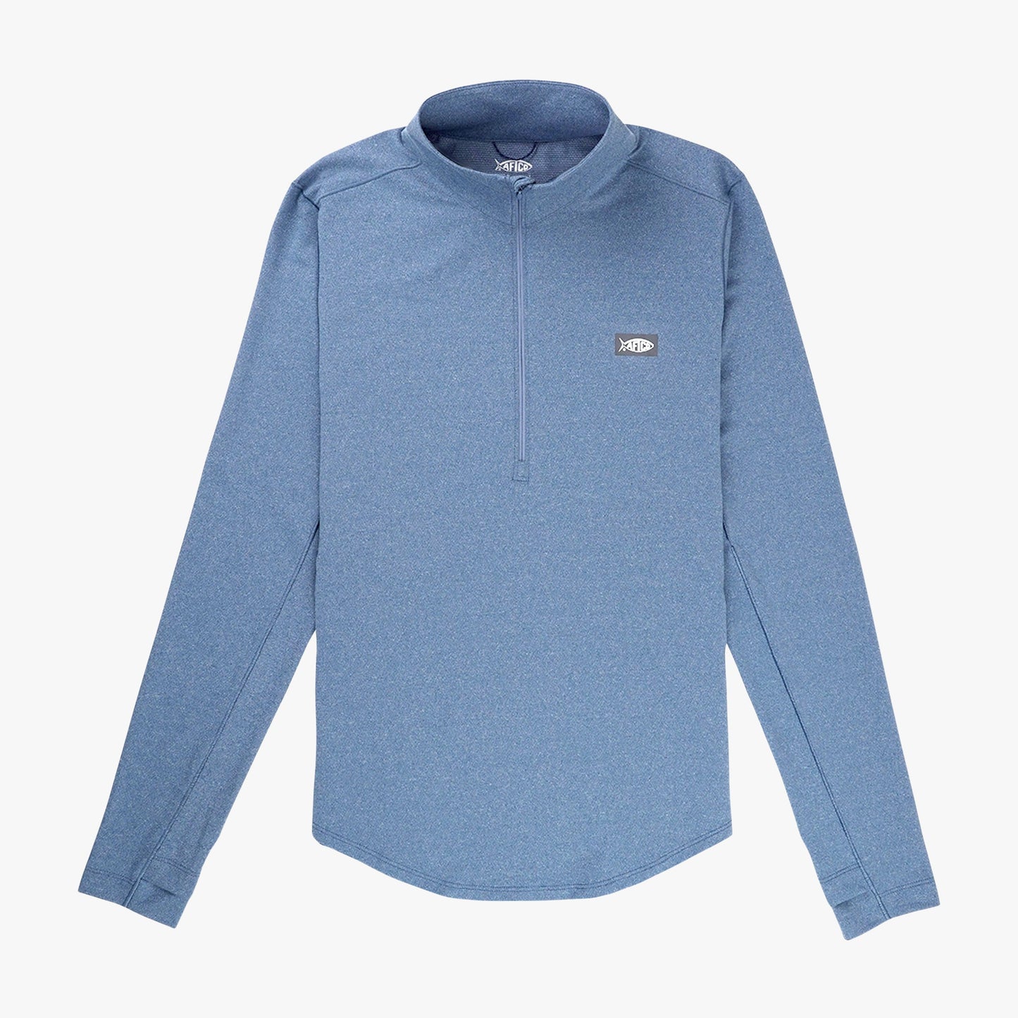 AFTCO Women's Mojeaux 1/4 Zip Performance Shirt Harbor Gray Heather