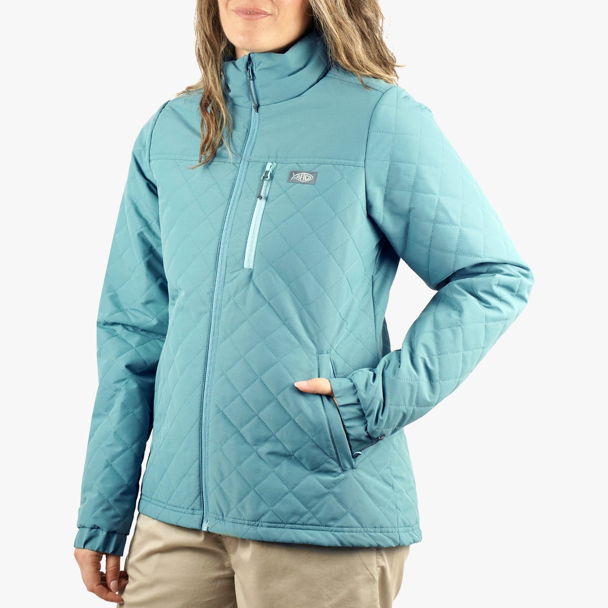 AFTCO Women's Crosswind Puff Jacket ARCTIC