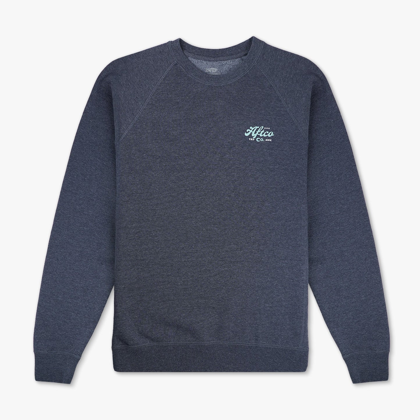 AFTCO Women's Wordmark Crew Navy Heather