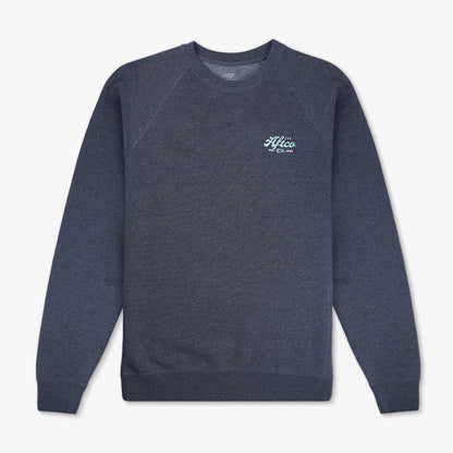 AFTCO Women's Wordmark Crew Navy Heather