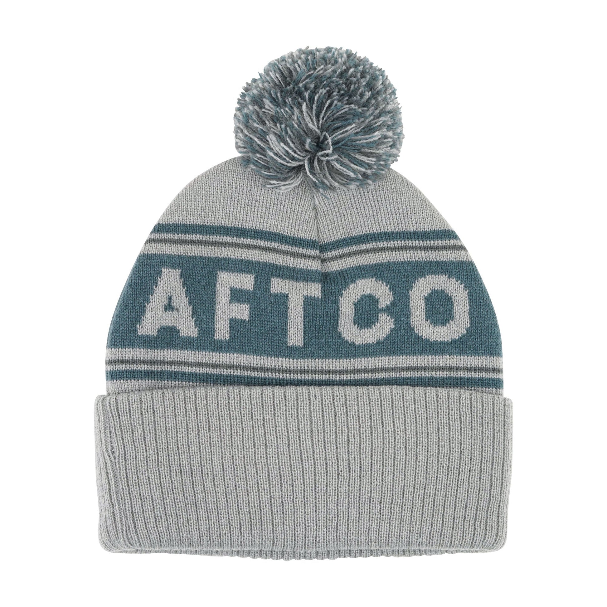 AFTCO Women's OG Pom Beanie Light Gray