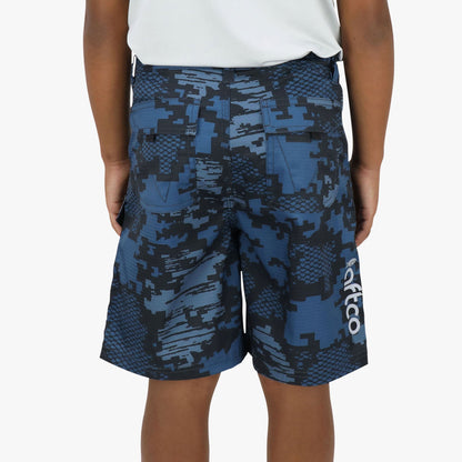 AFTCO Youth Tactical Shorts Navy Digi Camo