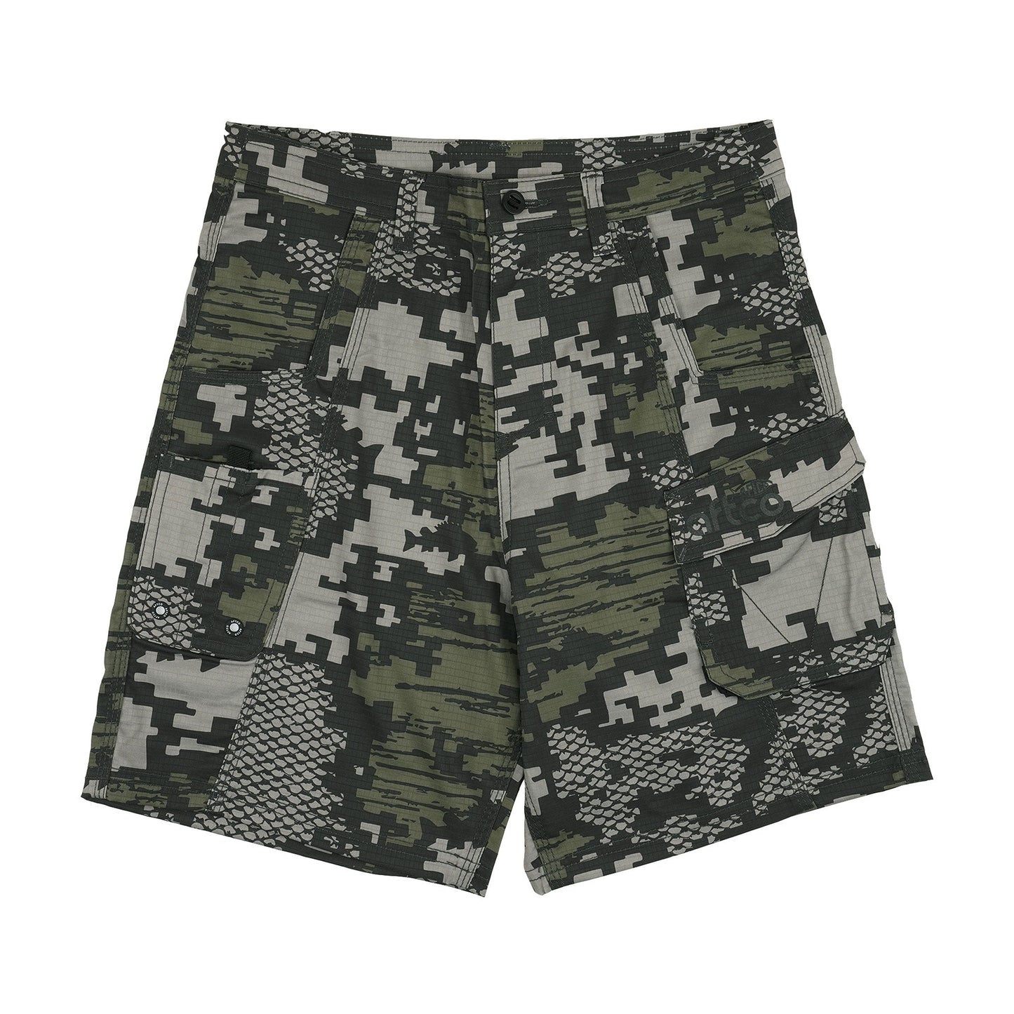 AFTCO Youth Tactical Shorts Navy Digi Camo