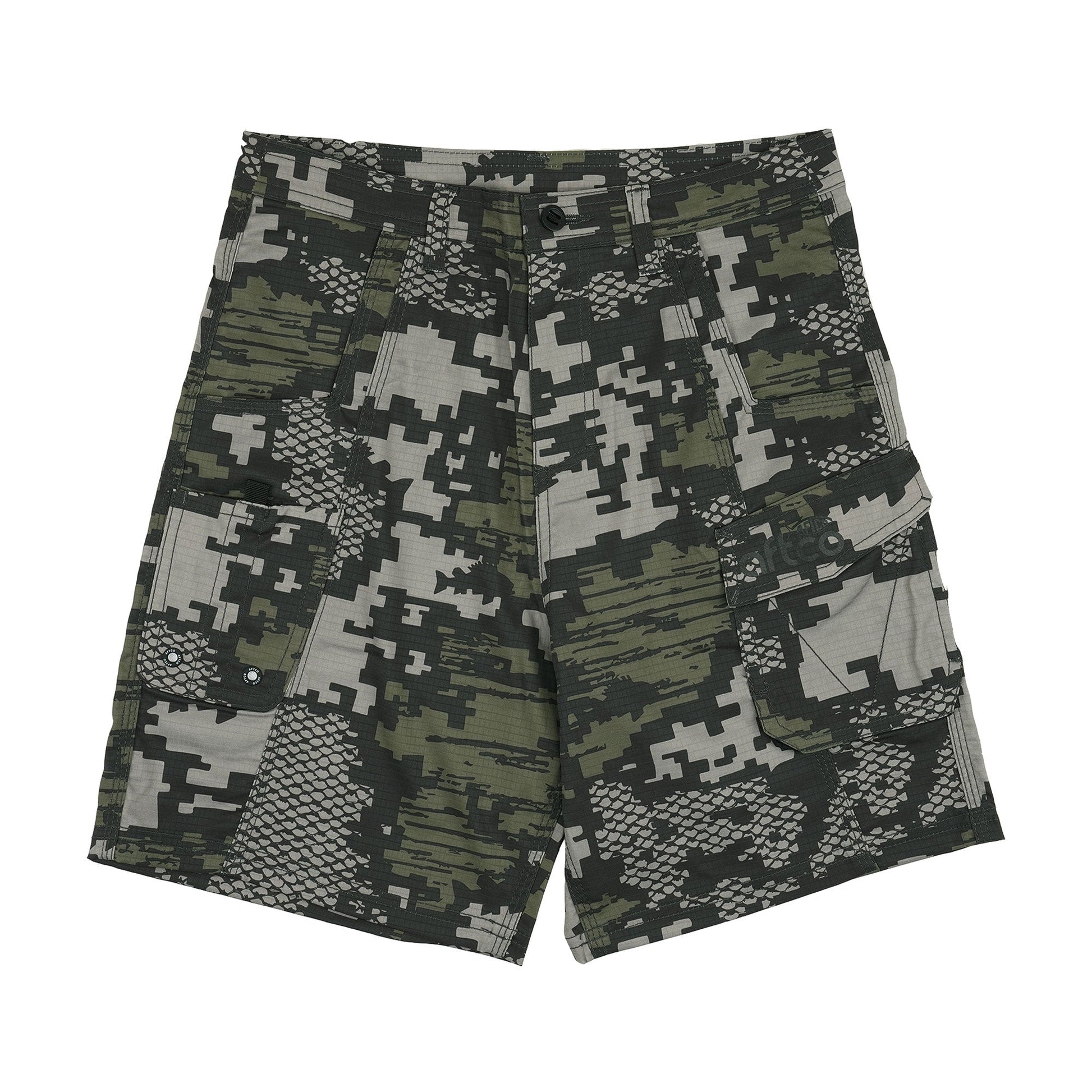 AFTCO Youth Tactical Shorts Navy Digi Camo