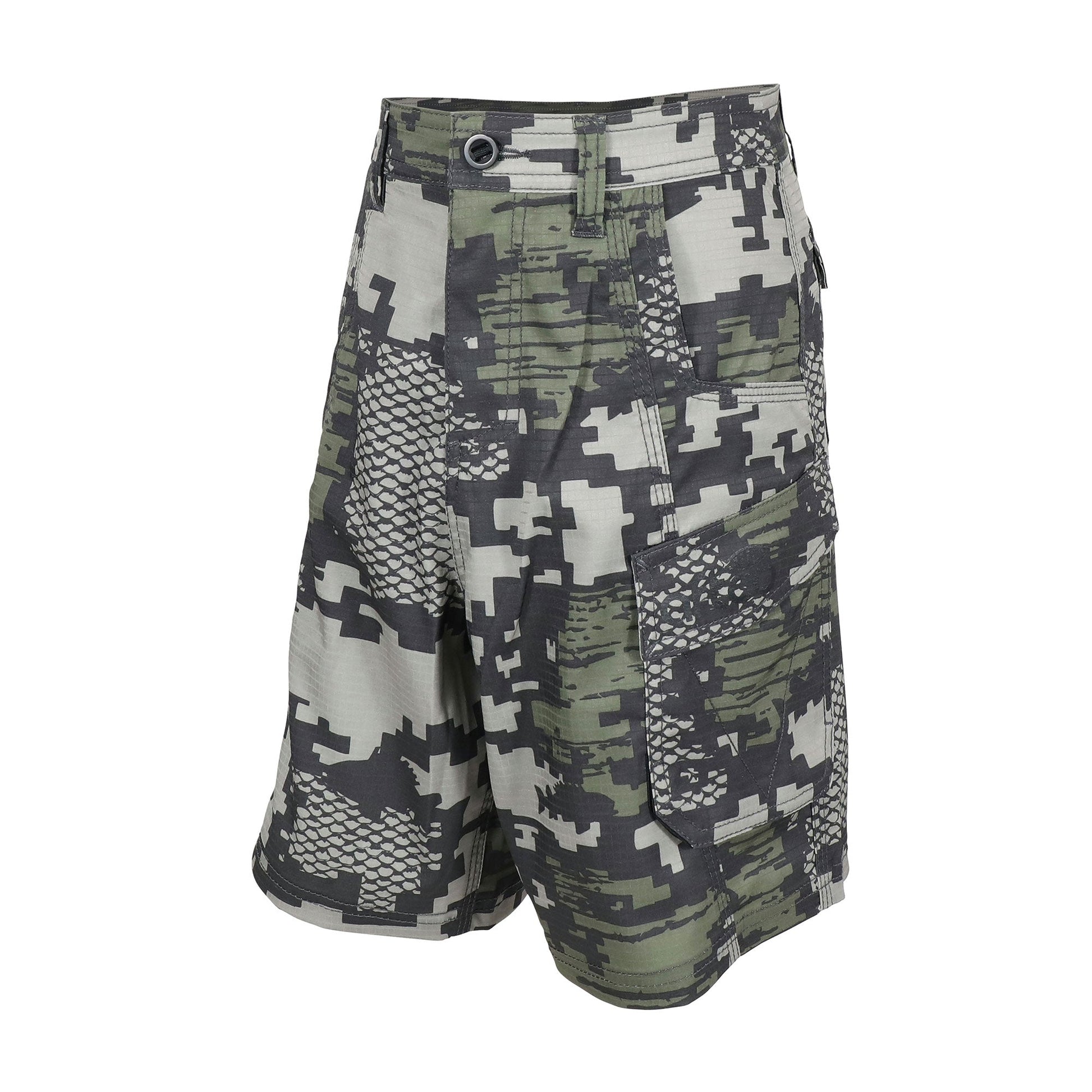 AFTCO Youth Tactical Shorts Navy Digi Camo