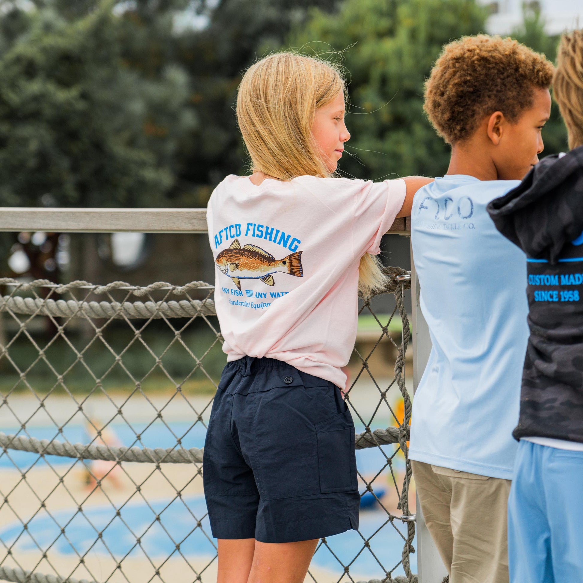 AFTCO Spotted Kid's Fishing Shirts Clearwater
