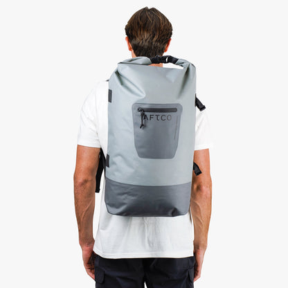 AFTCO Slammer Waterproof Dry Bag Backpack Steel