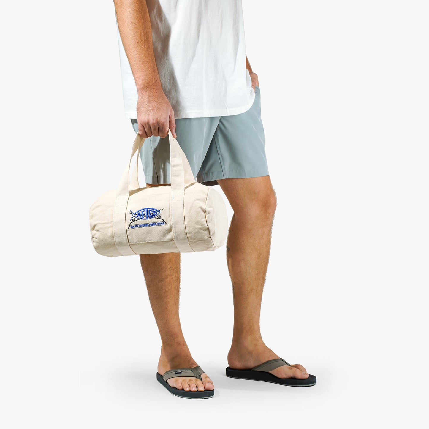 AFTCO Mooring Fishing Duffle Bag Natural
