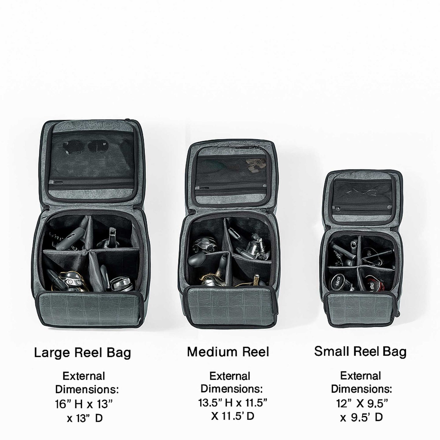AFTCO Medium Fishing Reel Bag Charcoal
