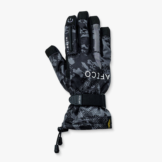 AFTCO Hydronaut Insulated Cold Weather Fishing Gloves Black Storm Camo