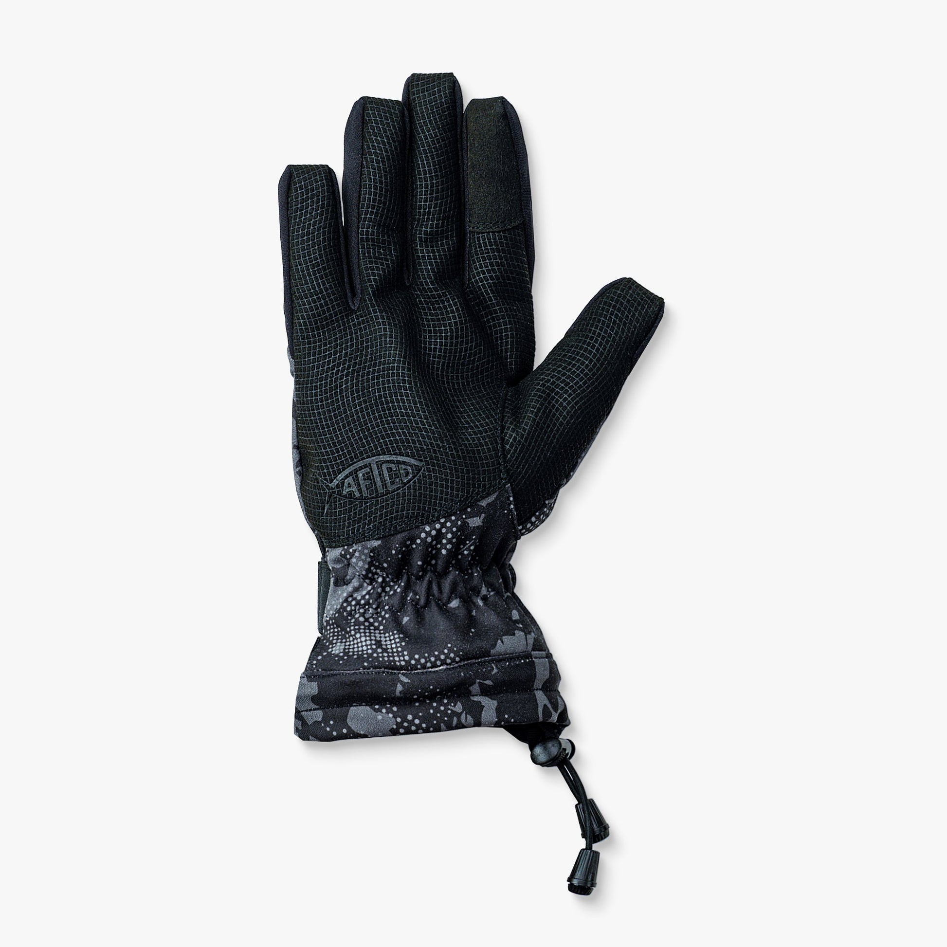 AFTCO Hydronaut Insulated Cold Weather Fishing Gloves Black Storm Camo