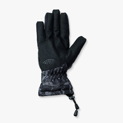 AFTCO Hydronaut Insulated Cold Weather Fishing Gloves Black Storm Camo