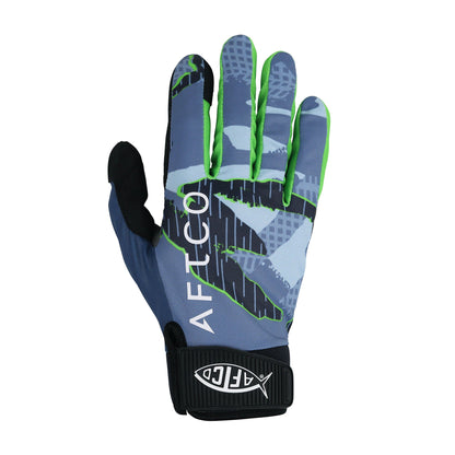 AFTCO JigPro Jigging Gloves Blue