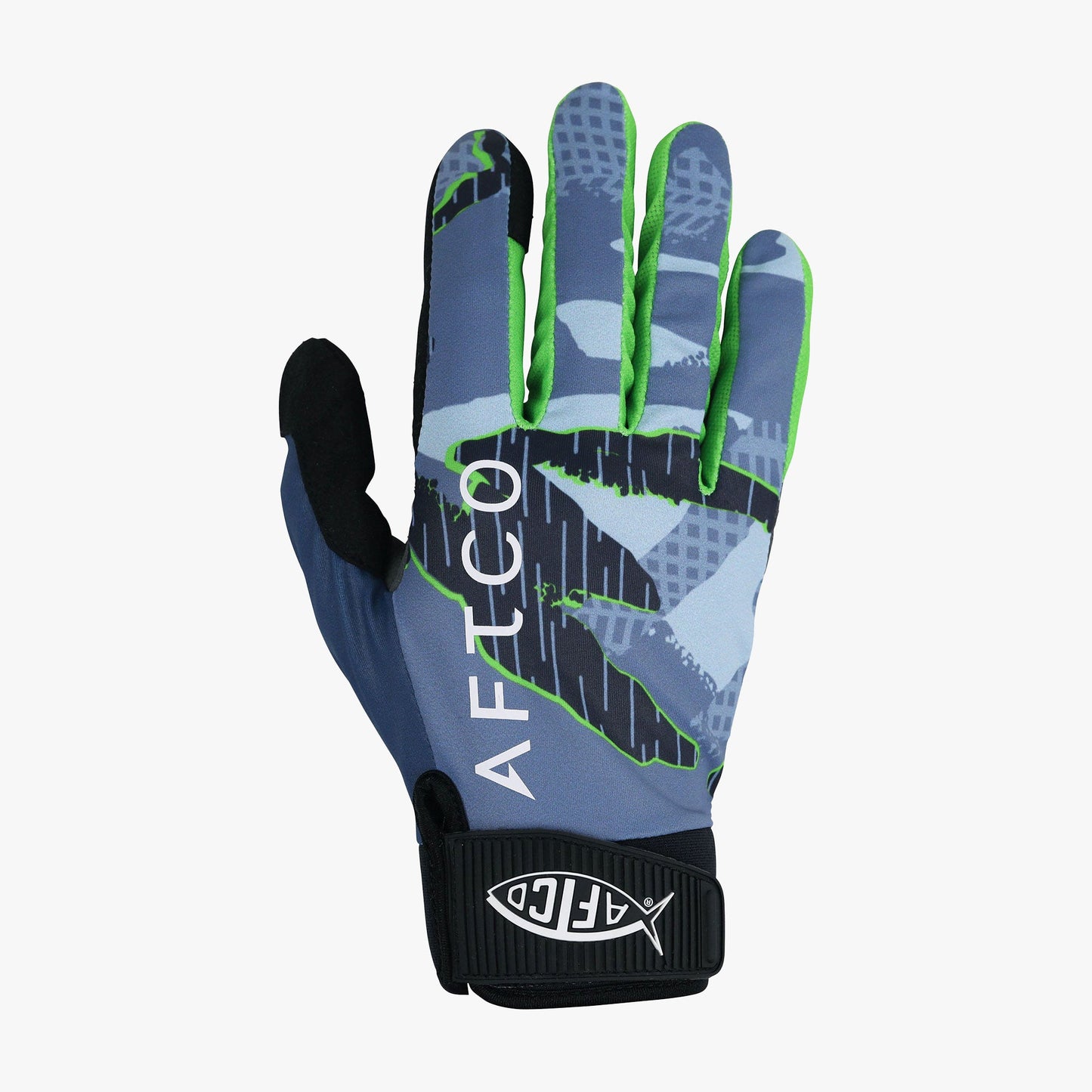 AFTCO JigPro Jigging Gloves Blue