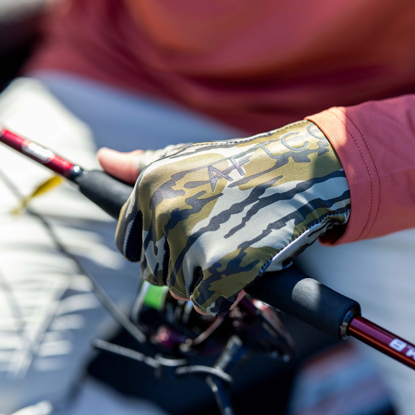 AFTCO Solago Sun Gloves Naval