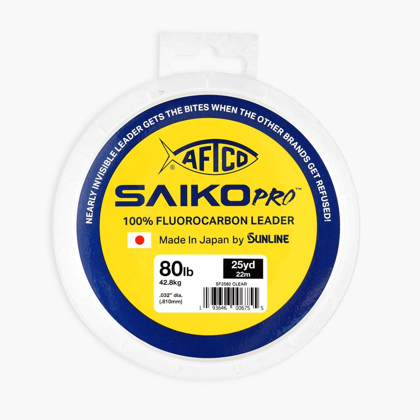 AFTCO Saiko Pro 100% Fluorocarbon Leader Clear