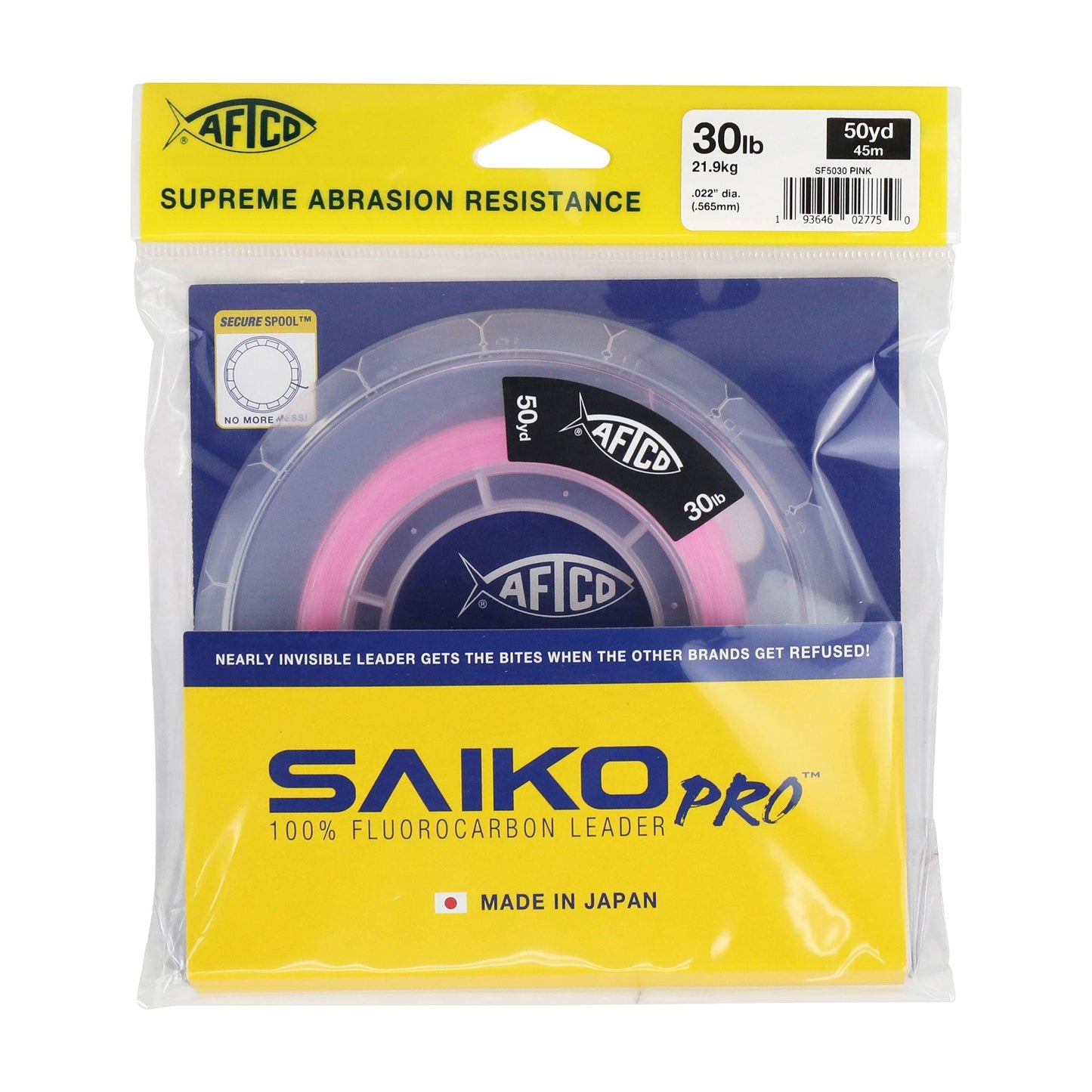 AFTCO Saiko Pro 100% Fluorocarbon Leader Clear