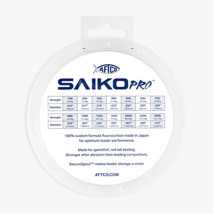 AFTCO Saiko Pro 100% Fluorocarbon Leader Clear
