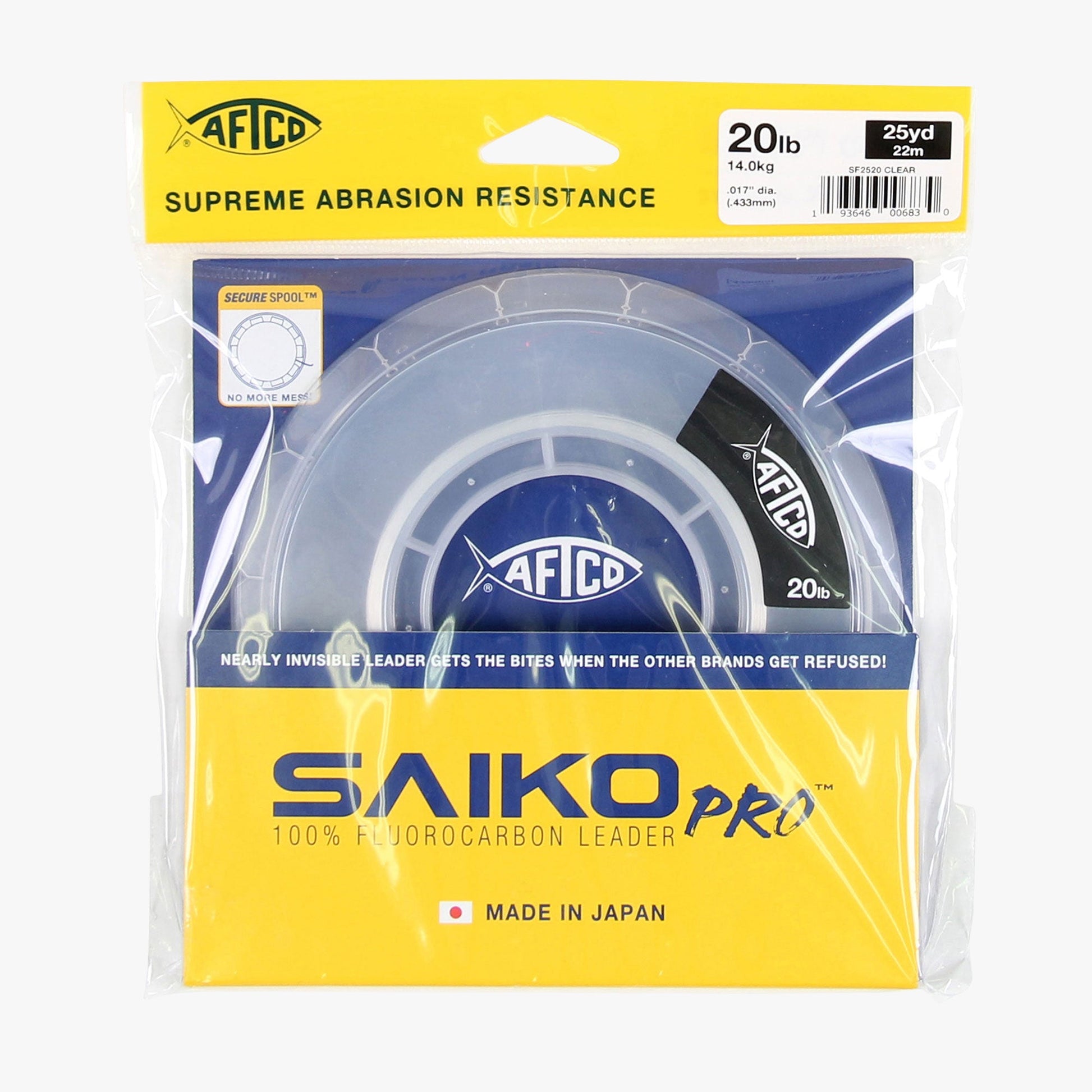 AFTCO Saiko Pro 100% Fluorocarbon Leader Clear