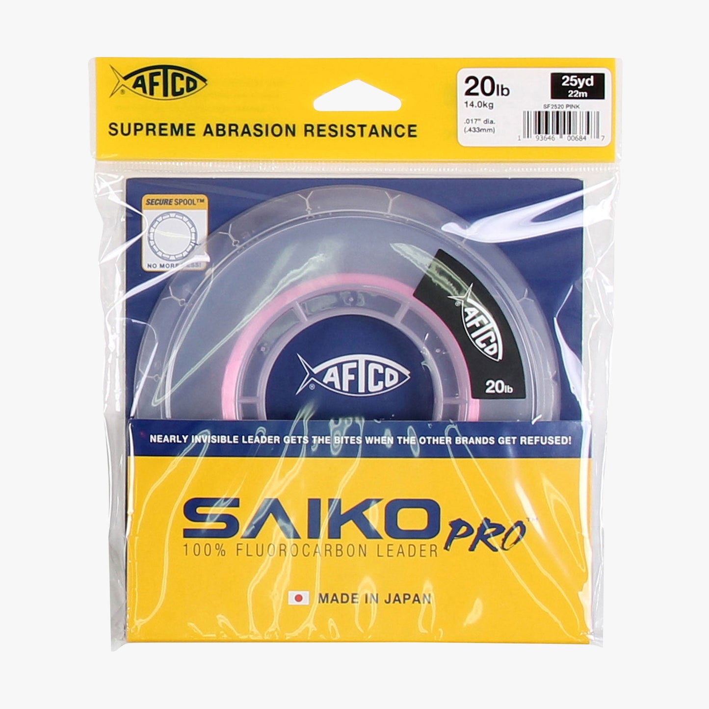 AFTCO Saiko Pro 100% Fluorocarbon Leader Clear