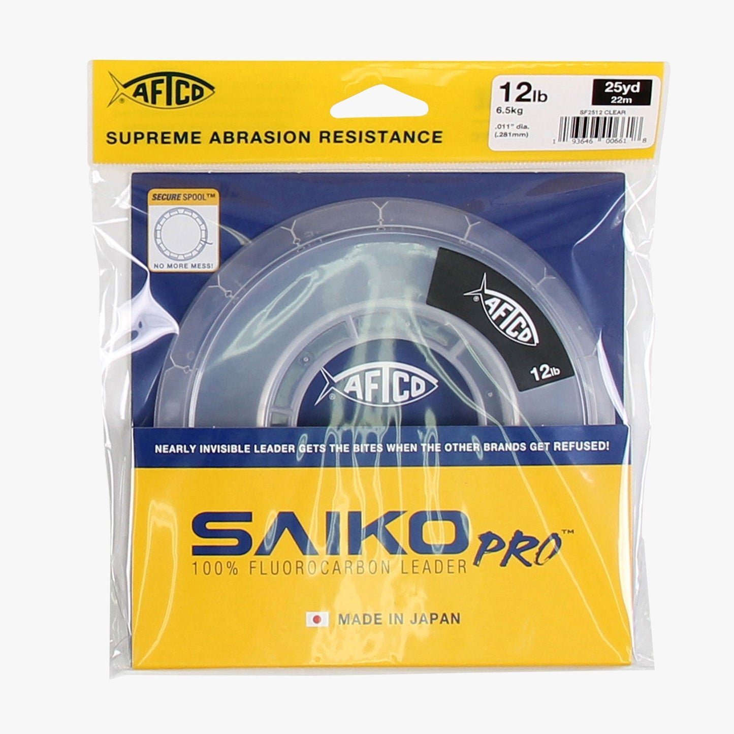 AFTCO Saiko Pro 100% Fluorocarbon Leader Clear