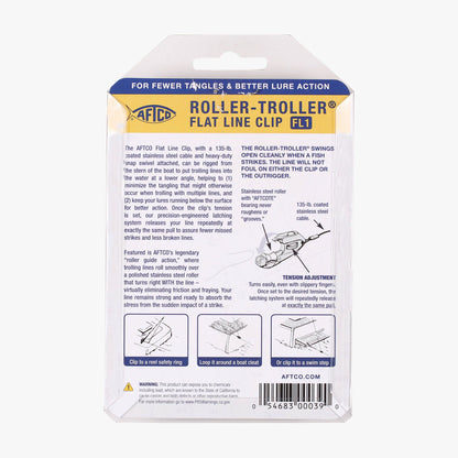 AFTCO Roller-Troller Flat Line Clips Black