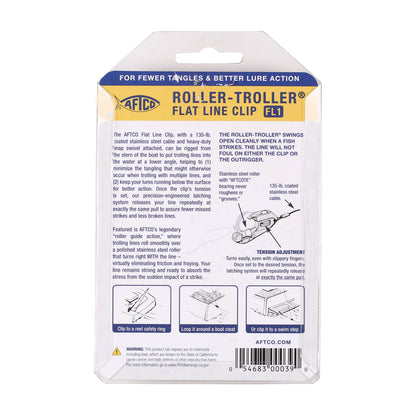 AFTCO Roller-Troller Flat Line Clips Black