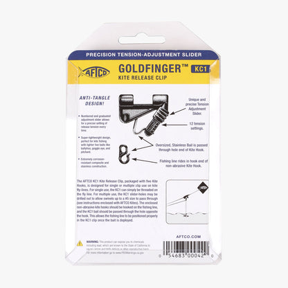 AFTCO Goldfinger Kite Release Clip Black