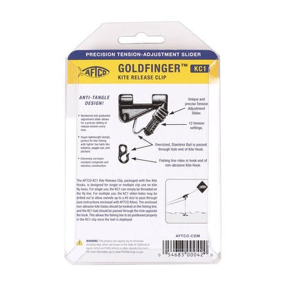 AFTCO Goldfinger Kite Release Clip Black