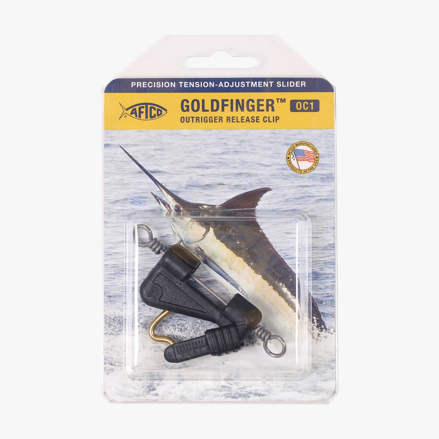 AFTCO Goldfinger Outrigger Clip Black