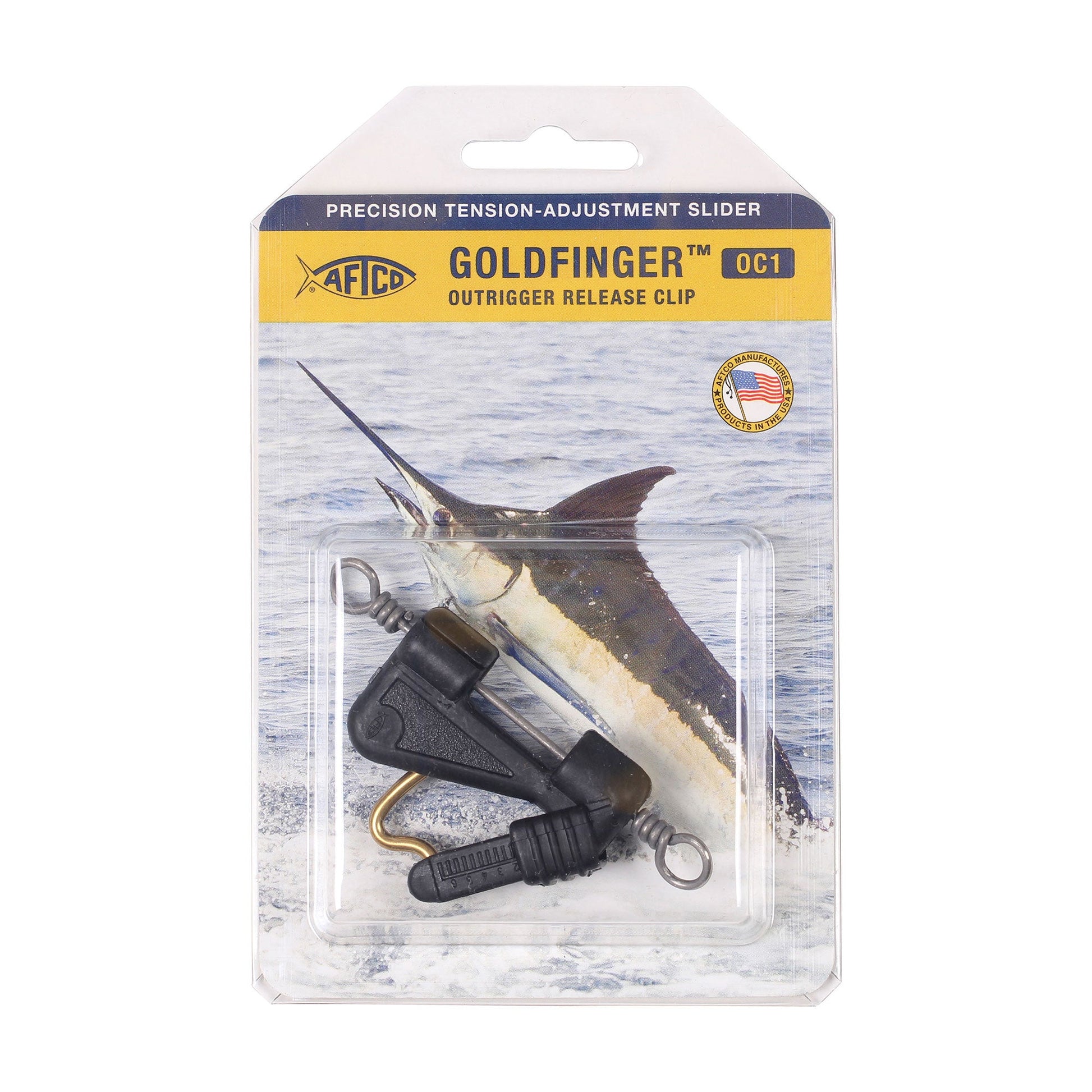 AFTCO Goldfinger Outrigger Clip Black