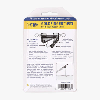 AFTCO Goldfinger Outrigger Clip Black