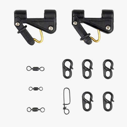 AFTCO Kite Clip 11PC Set Black