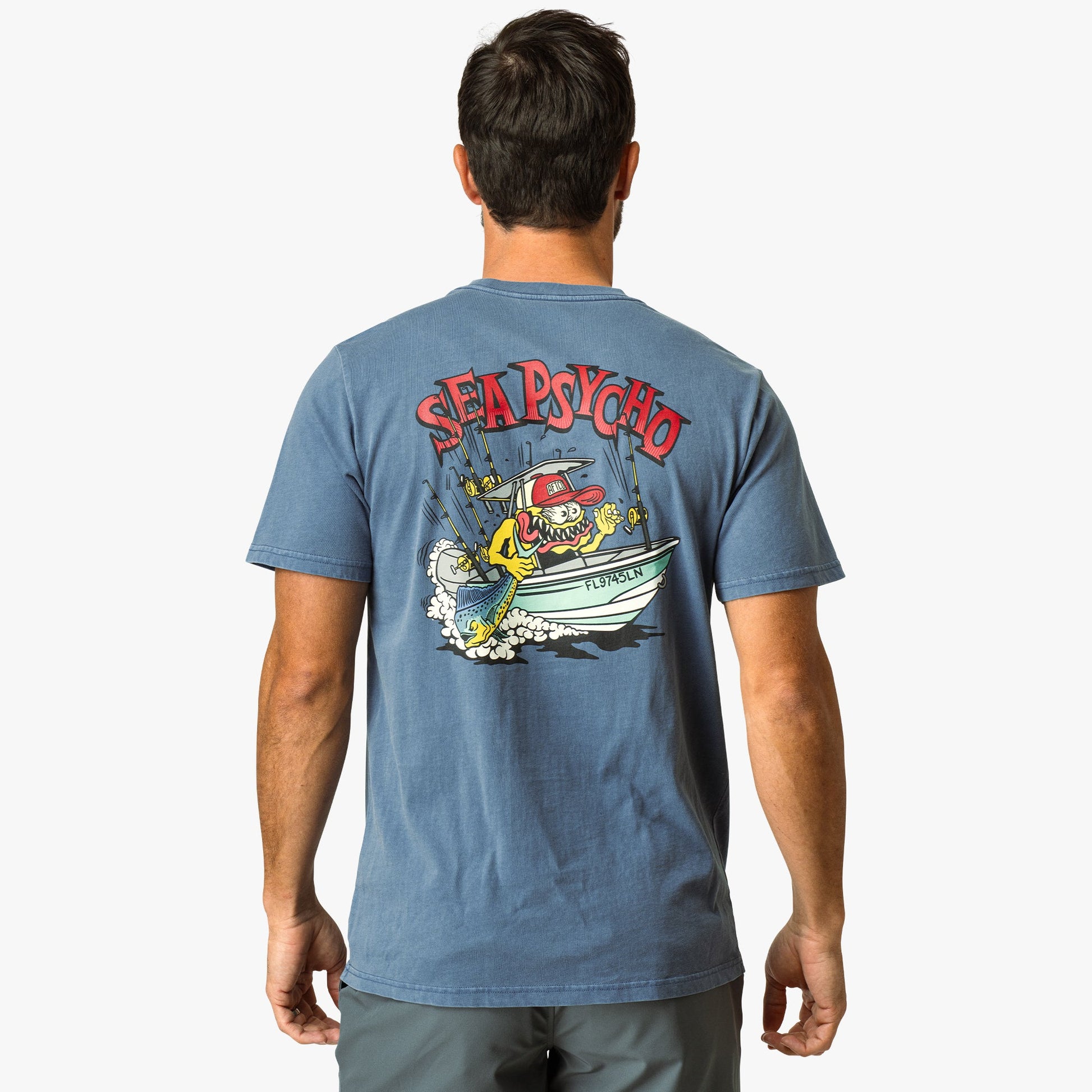 AFTCO Sea Psycho Short Sleeve Fishing T-Shirt Bering Sea