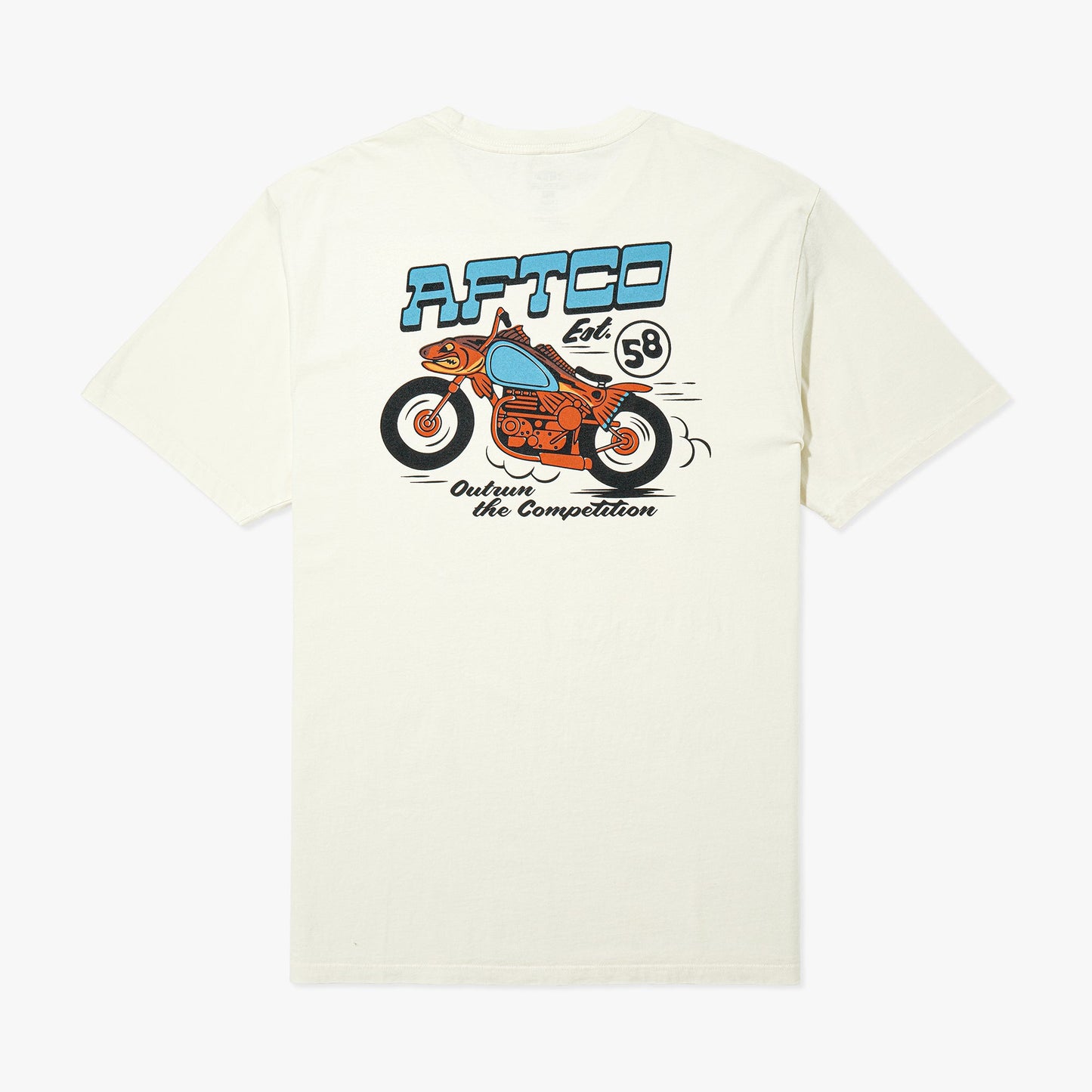 AFTCO Competition Short Sleeve Fishing T-Shirt Cream