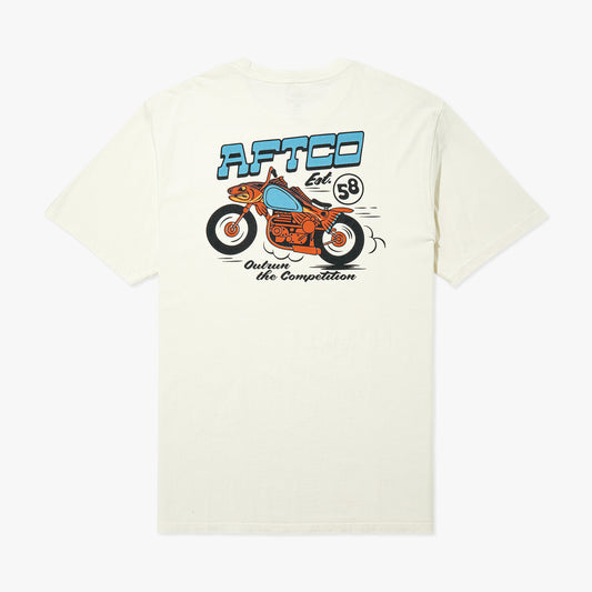 AFTCO Competition Short Sleeve Fishing T-Shirt Cream