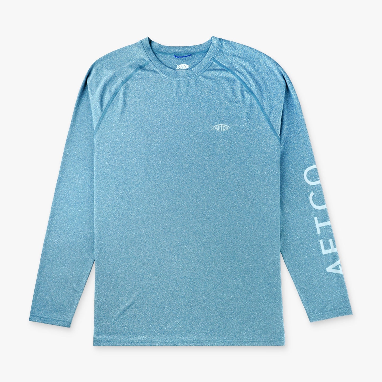 AFTCO Big Guy Samurai LS Performance Shirt Splish Splash Heather