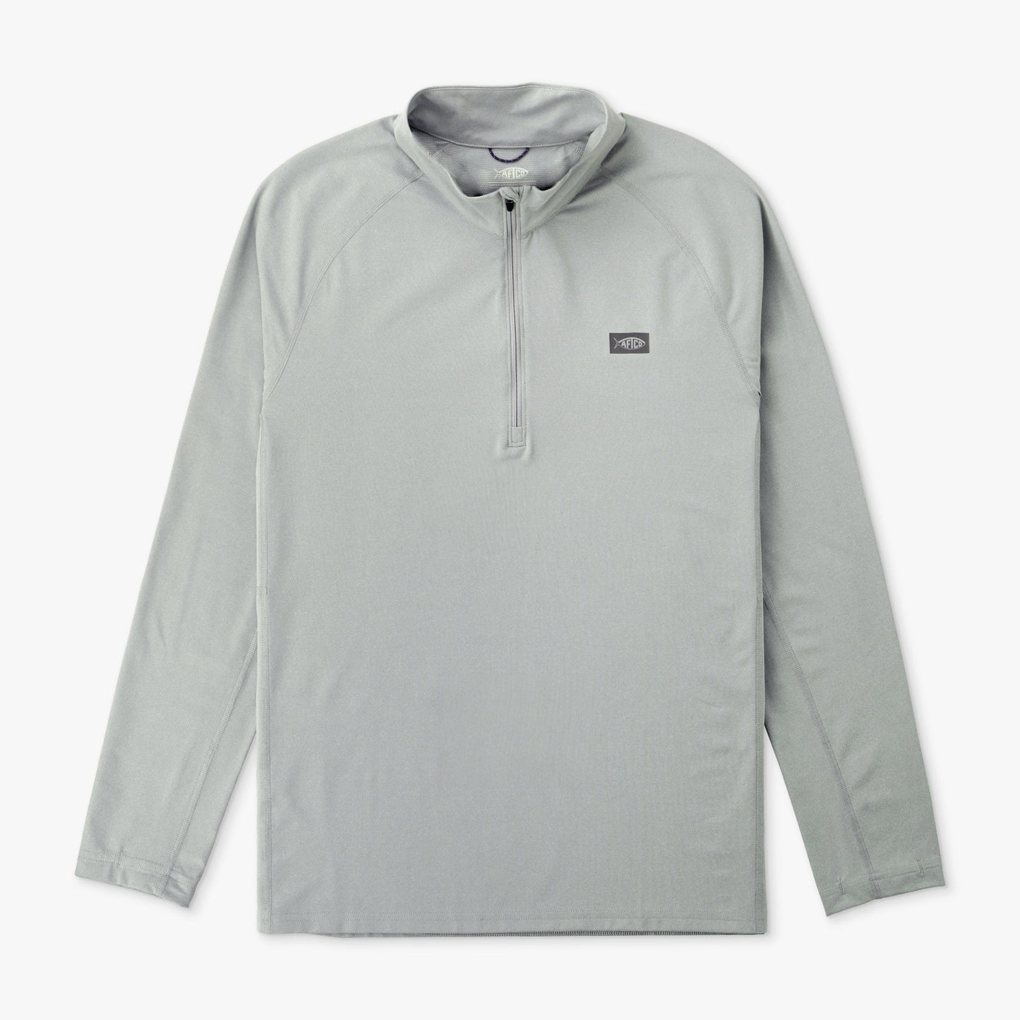 AFTCO Air O Mesh 1/4 Zip Performance Shirt Bering Sea Heather