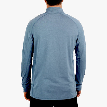 AFTCO Air O Mesh 1/4 Zip Performance Shirt Bering Sea Heather