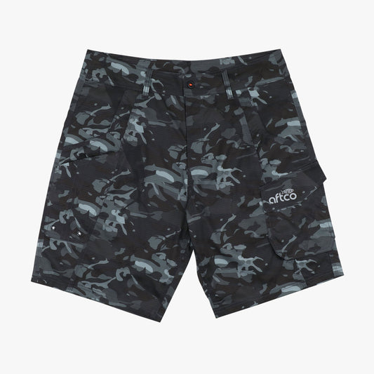 AFTCO Tactical Camo Fishing Shorts - AFTCO Black Camo
